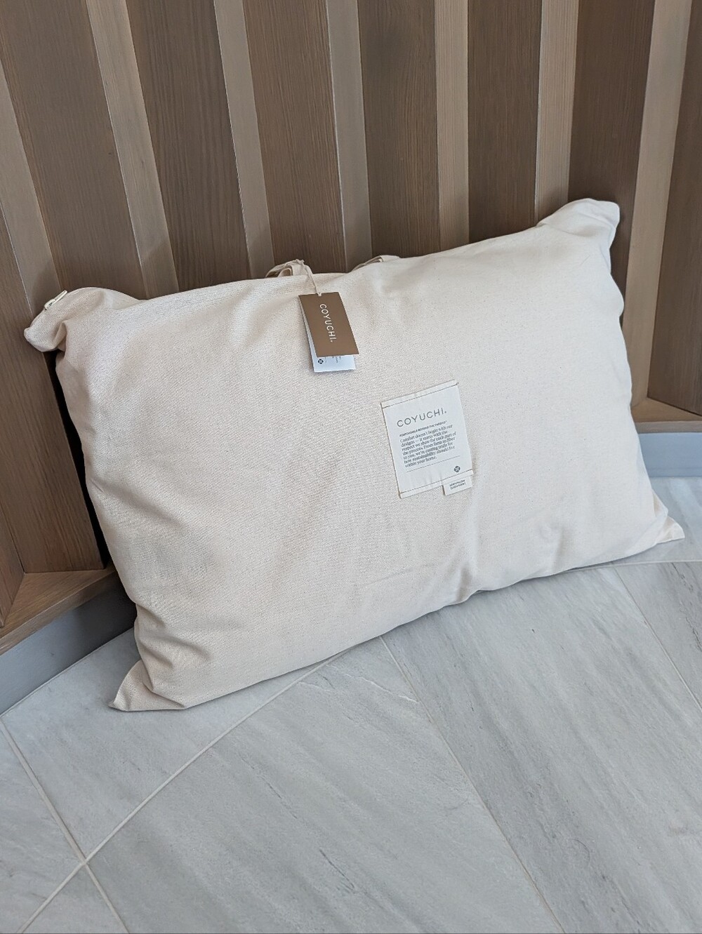 nwt $228 COYUCHI queen down pillow